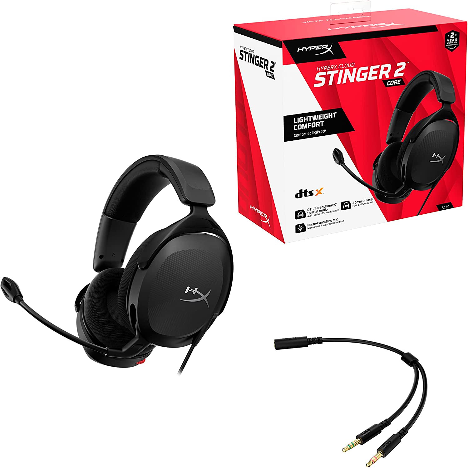 HyperX Cloud Stinger 2 Core Gaming Headsets HyperX Cloud Stinger 2 Core Gaming Headsets